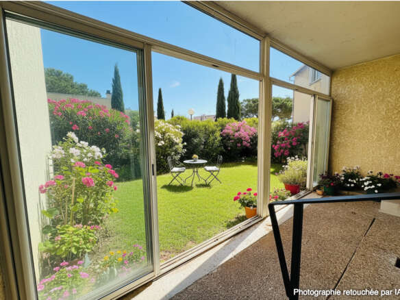 Superbe 2 pièces, terrasse et jardin privatif